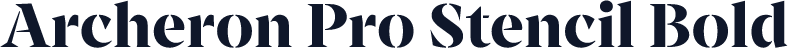 Archeron Pro Stencil Bold