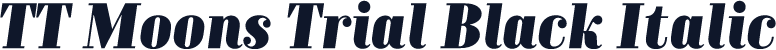 TT Moons Trial Black Italic