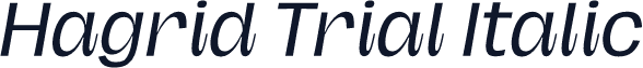 Hagrid Trial Italic