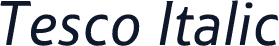 Tesco Italic