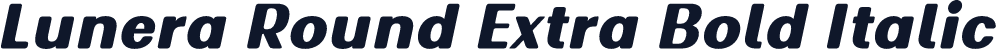 Lunera Round Extra Bold Italic