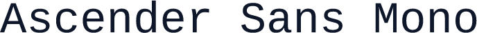 Ascender Sans Mono