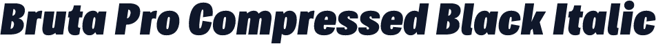 Bruta Pro Compressed Black Italic