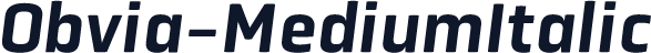 Obvia-MediumItalic