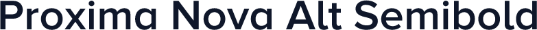 Proxima Nova Alt Semibold