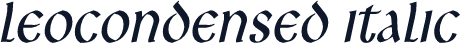 LeoCondensed Italic
