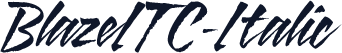 BlazeITC-Italic