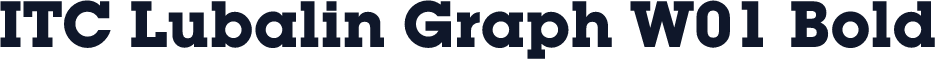 ITC Lubalin Graph W01 Bold