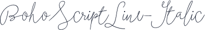 BohoScriptLine-Italic