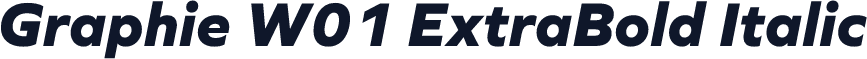 Graphie W01 ExtraBold Italic