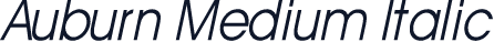 Auburn Medium Italic