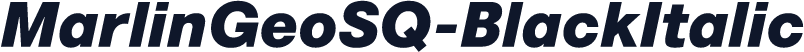MarlinGeoSQ-BlackItalic