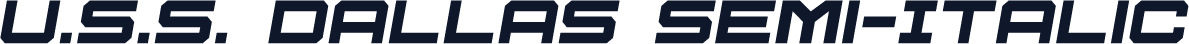 U.S.S. Dallas Semi-Italic