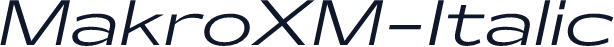 MakroXM-Italic