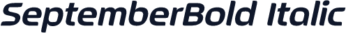 SeptemberBold Italic