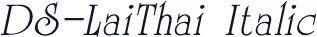 DS-LaiThai Italic