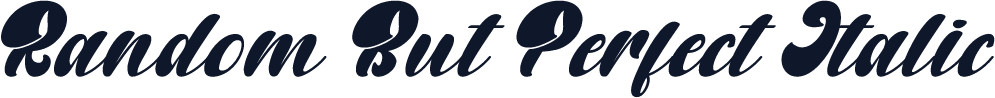 Random But Perfect Italic