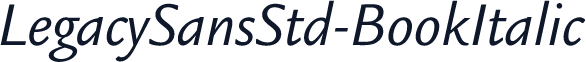 LegacySansStd-BookItalic