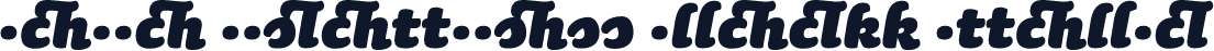 Sauna Ligatures Black Italic