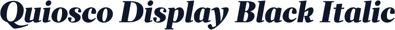 Quiosco Display Black Italic