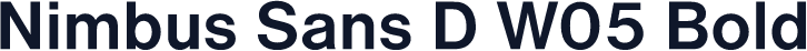 Nimbus Sans D W05 Bold