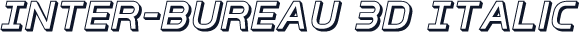 Inter-Bureau 3D Italic