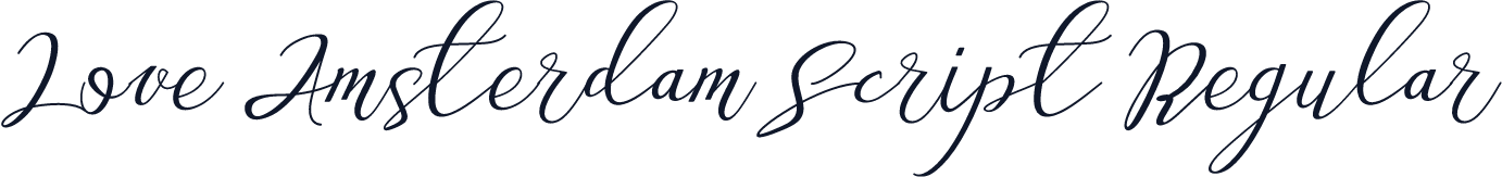 Love Amsterdam Script Regular