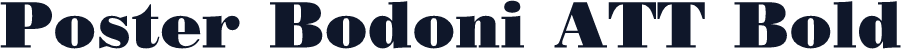Poster Bodoni ATT Bold