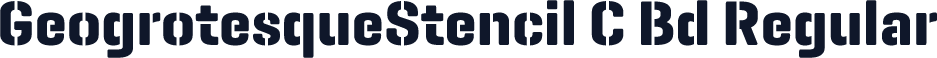 GeogrotesqueStencil C Bd Regular