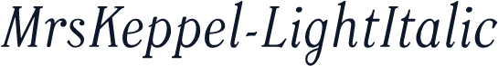 MrsKeppel-LightItalic