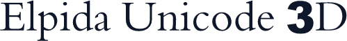 Elpida Unicode 3D