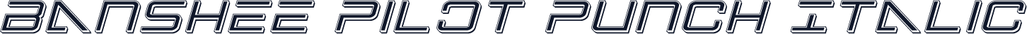 Banshee Pilot Punch Italic