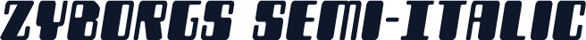 Zyborgs Semi-Italic