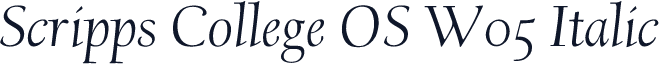 Scripps College OS W05 Italic