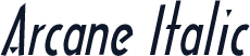 Arcane Italic