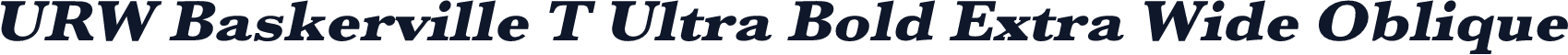 URW Baskerville T Ultra Bold Extra Wide Oblique