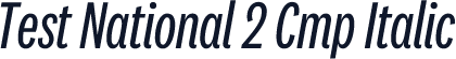 Test National 2 Cmp Italic