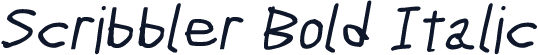 Scribbler Bold Italic