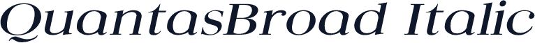 QuantasBroad Italic