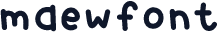 maewfont