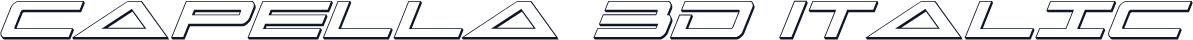 Capella 3D Italic