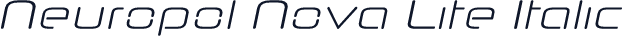 Neuropol Nova Lite Italic