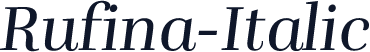 Rufina-Italic