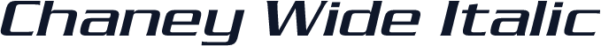 Chaney Wide Italic