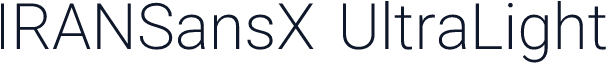 IRANSansX UltraLight
