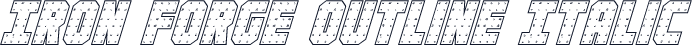 Iron Forge Outline Italic