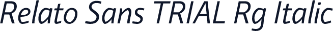 Relato Sans TRIAL Rg Italic