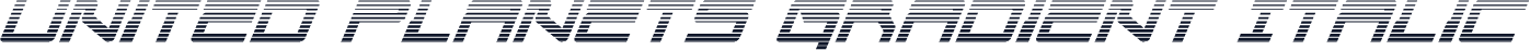 United Planets Gradient Italic