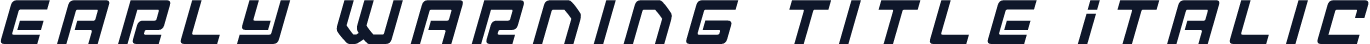 Early Warning Title Italic