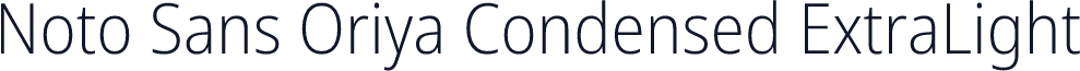 Noto Sans Oriya Condensed ExtraLight